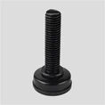 How do I install Swivel Levelling Feet on a wooden surface?